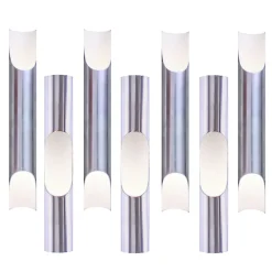 New Pamono Fuga Cylinder Wall Lamps by Maija Liisa Komulainen for Raak, 1960s, Set of 7