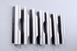 New Pamono Fuga Cylinder Wall Lamps by Maija Liisa Komulainen for Raak, 1960s, Set of 7