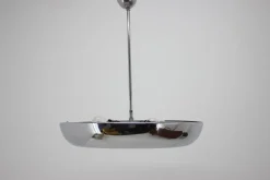 Hot Pamono Functionalist Chrome Ufo Pendant by Josef Hurka for Napako, 1930s