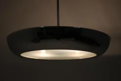 Hot Pamono Functionalist Chrome Ufo Pendant by Josef Hurka for Napako, 1930s