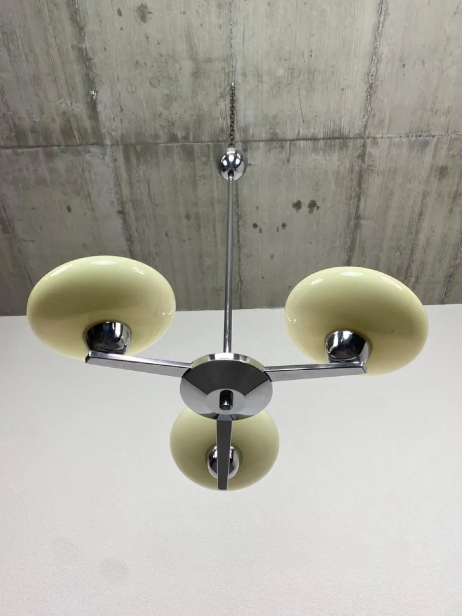 New Pamono Functionalist Hanging Lamp, 1930s