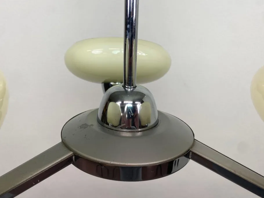 New Pamono Functionalist Hanging Lamp, 1930s