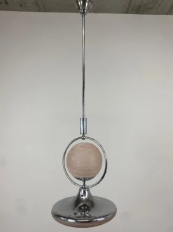 New Pamono Functionalist Pink Pendant, 1930s