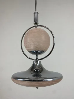 New Pamono Functionalist Pink Pendant, 1930s