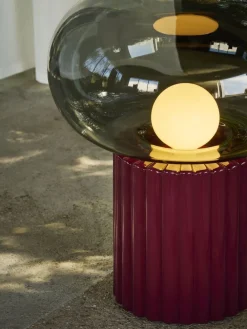 Hot Pamono Fungi Floor Lamp in Wine Red by Hanne Willmann for Favius