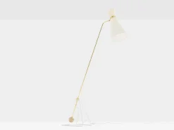 New Pamono G2 Balance Brass Metal Floor Lamp attributed to Pierre Guariche, 1951