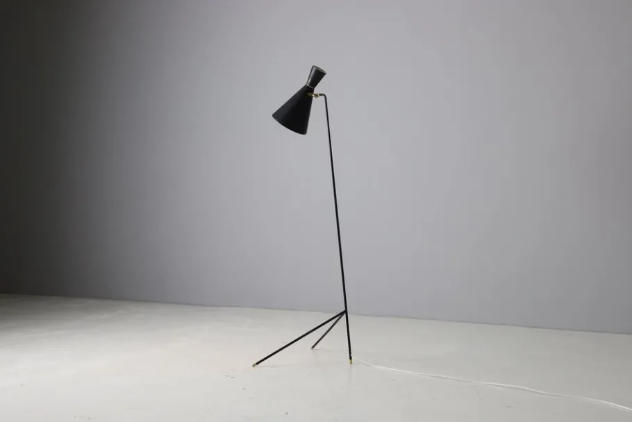 New Pamono G-123 Floor Lamp by Knud Joos for Lyfa, 1950s