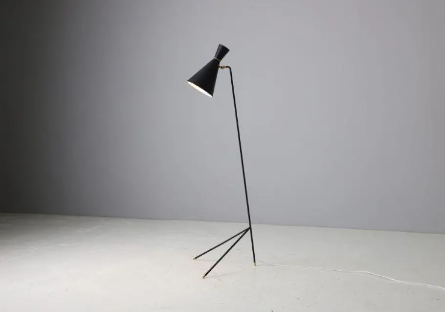 New Pamono G-123 Floor Lamp by Knud Joos for Lyfa, 1950s