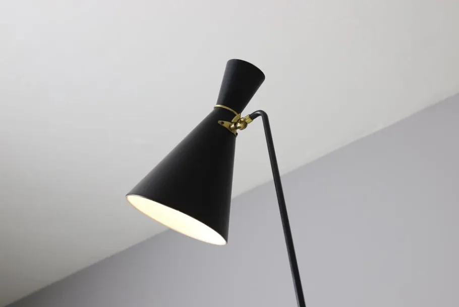 New Pamono G-123 Floor Lamp by Knud Joos for Lyfa, 1950s