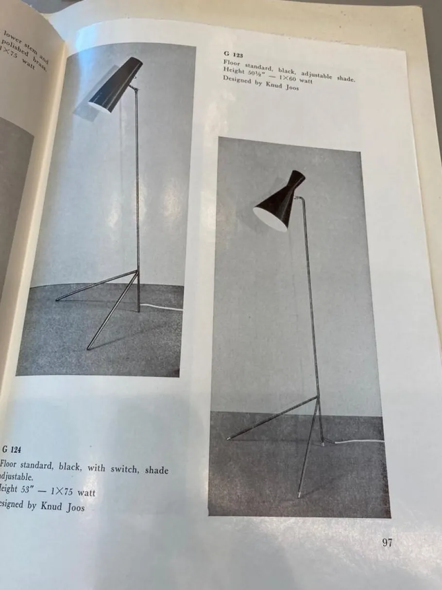 New Pamono G-123 Floor Lamp by Knud Joos for Lyfa, 1950s