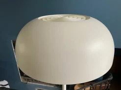 Clearance Pamono G1706 Nymane Mushroom Floor Lamp in White Metal from Ikea, 1990