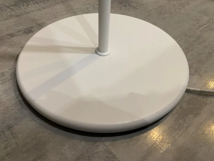 Clearance Pamono G1706 Nymane Mushroom Floor Lamp in White Metal from Ikea, 1990