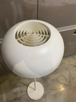 Clearance Pamono G1706 Nymane Mushroom Floor Lamp in White Metal from Ikea, 1990