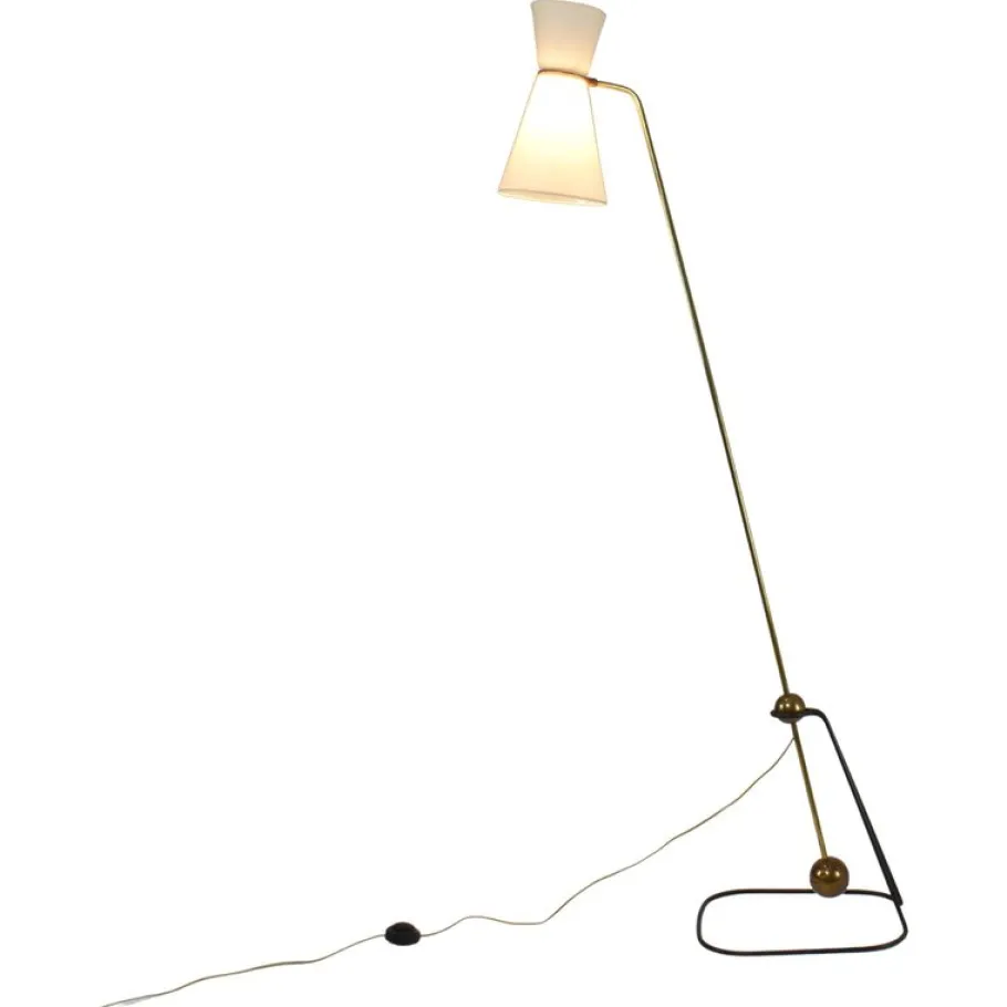 Best Pamono G2 Pendulum Floor Lamp attributed to Pierre Guariche for Disderot, France, 1950s
