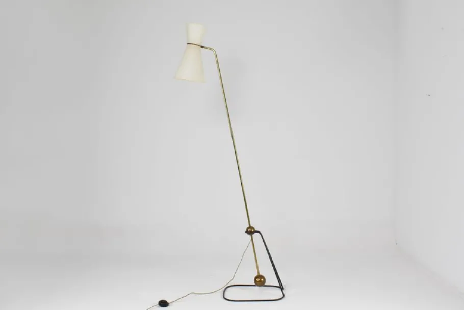 Best Pamono G2 Pendulum Floor Lamp attributed to Pierre Guariche for Disderot, France, 1950s