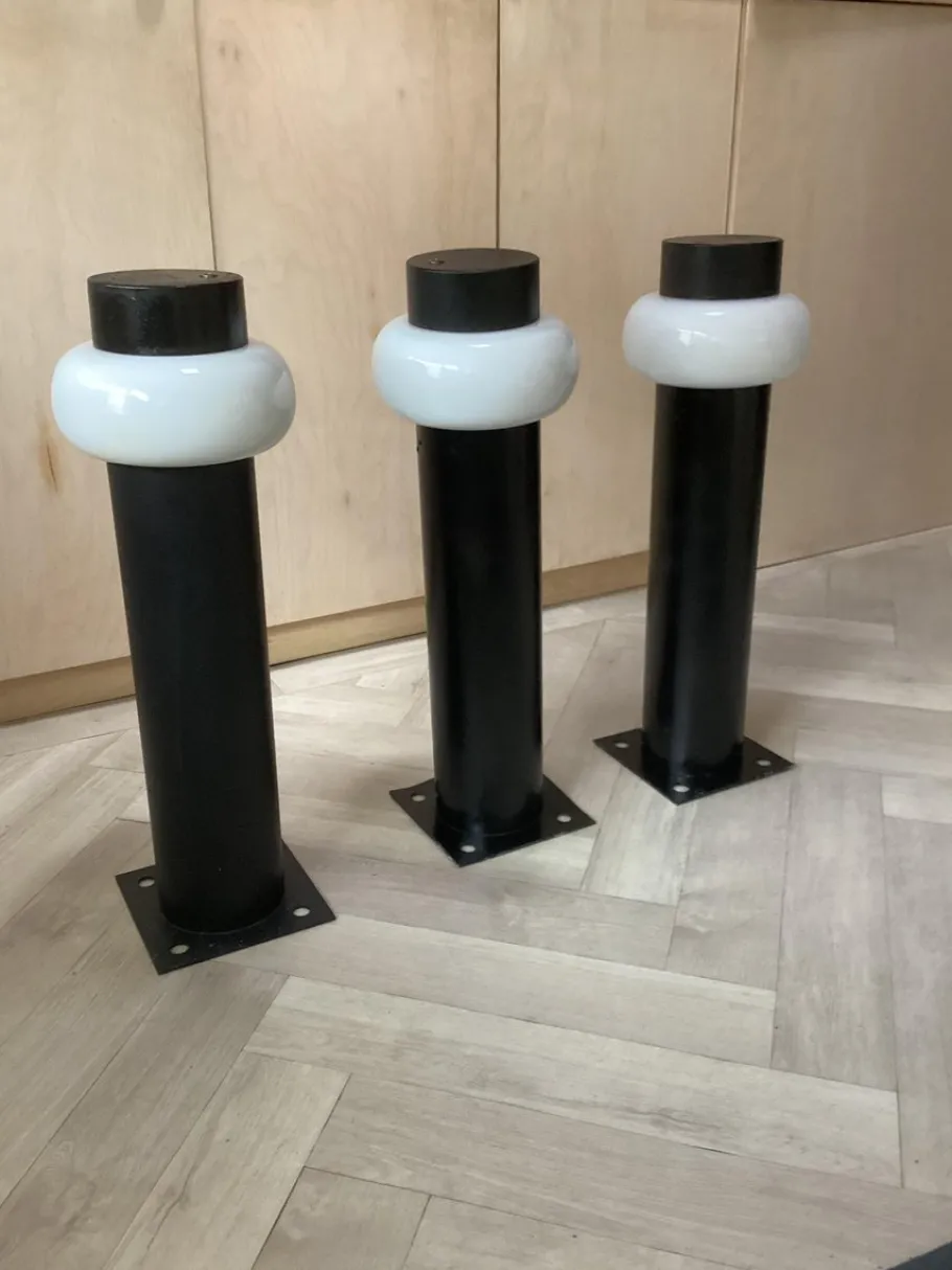 New Pamono Garden Lamps from Raak Amsterdam, 1970s, Set of 3