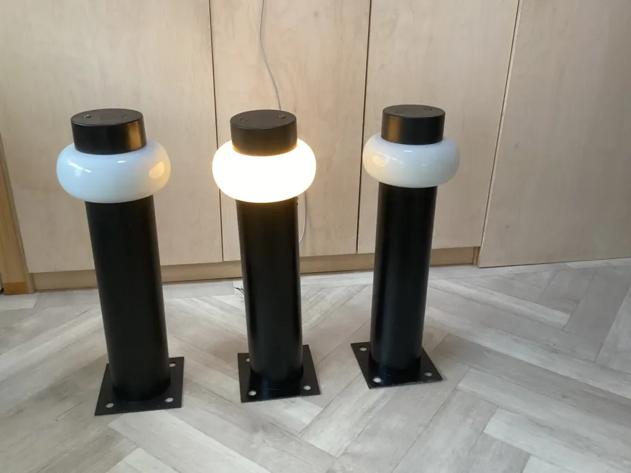 New Pamono Garden Lamps from Raak Amsterdam, 1970s, Set of 3