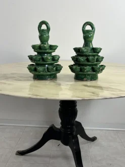 Outlet Pamono Garden Lighting in Caltagirone Ceramic, 1940s, Set of 2