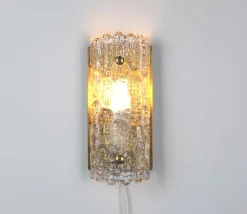 Online Pamono Gefion Wall Lamp in Glass by Carl Fagerlund for Lyfa, 1960s