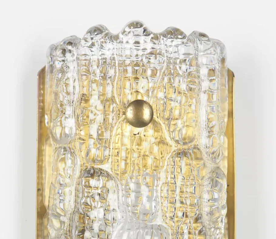 Online Pamono Gefion Wall Lamp in Glass by Carl Fagerlund for Lyfa, 1960s