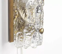 Online Pamono Gefion Wall Lamp in Glass by Carl Fagerlund for Lyfa, 1960s