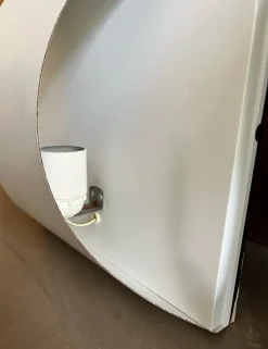 Sale Pamono Geometric Enameled Metal Wall Lamps, Italy, 1970s, Set of 4