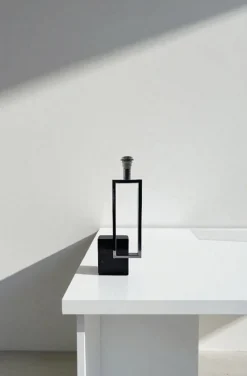 Best Pamono Geometric Metal and Marble Table Lamp from Benci Firenze, 1970s