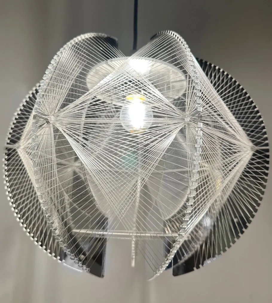 Clearance Pamono Geometric Pendant Lamps by Paul Secon for Sompex, 1970s, Set of 2