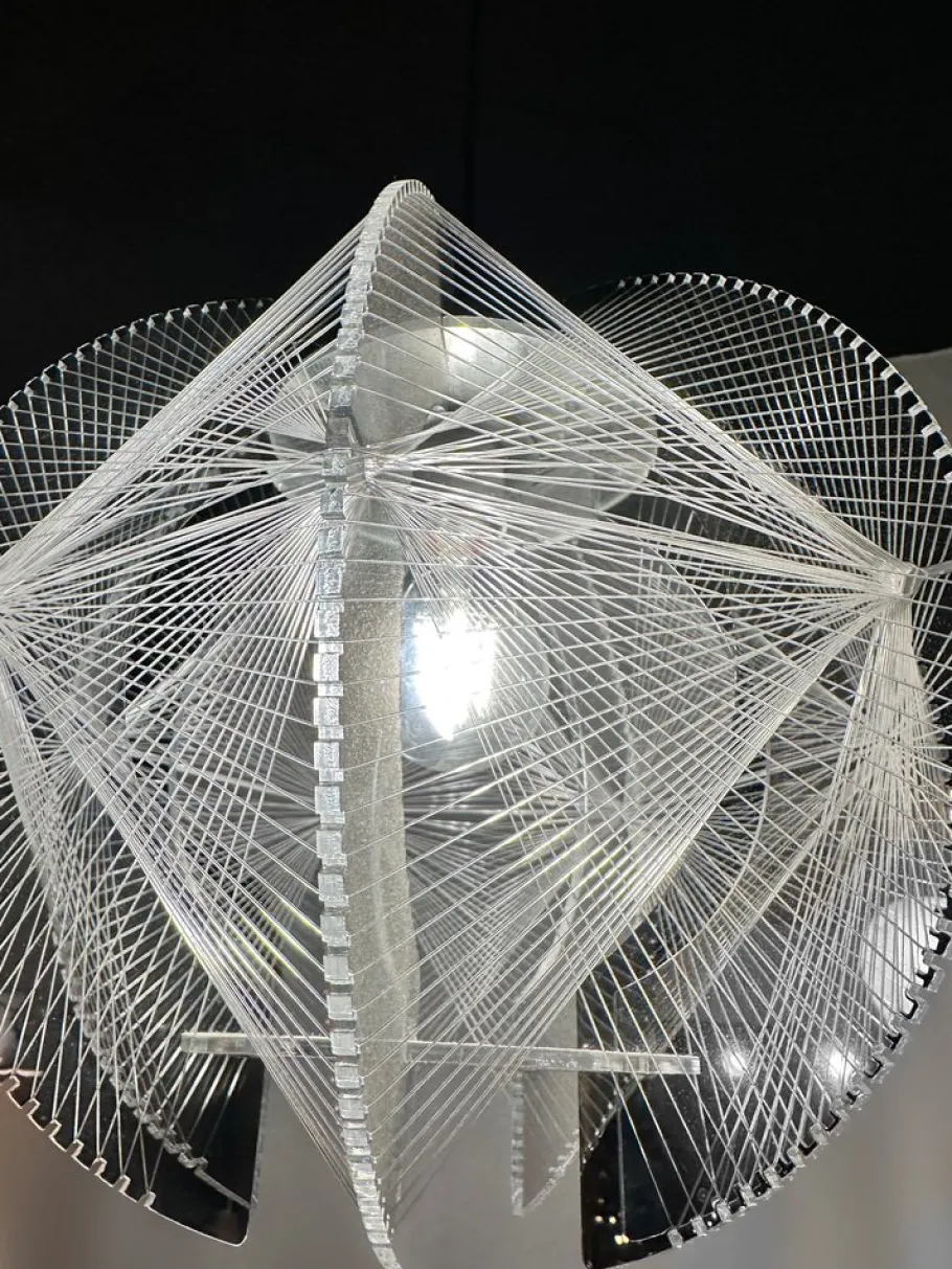 Clearance Pamono Geometric Pendant Lamps by Paul Secon for Sompex, 1970s, Set of 2