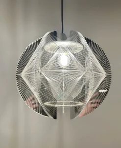 Discount Pamono Geometric Pendant Lamps by Paul Secon for Sompex, 1970s, Set of 2