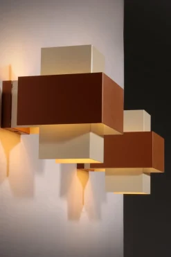 Clearance Pamono Geometric Wall Lights from Philips, 1960, Set of 2