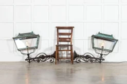 Outlet Pamono Georgian Verdigris Lanterns, 1800, Set of 2