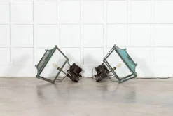 Outlet Pamono Georgian Verdigris Lanterns, 1800, Set of 2