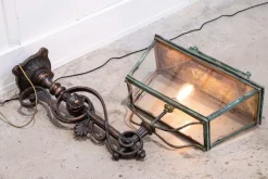 Outlet Pamono Georgian Verdigris Lanterns, 1800, Set of 2