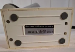 Hot Pamono German Adjustable Desk Lamp with Cream-Colored Plastic Base, Chrome-Plated Metal Frame and Black Reflector Shade from Hoffmeister Leuchten, 1970s