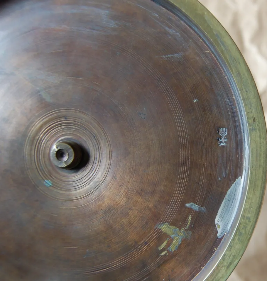 Discount Pamono German Art Deco Table Lamp in Polished Cast Brass by Bruno Paul, 1930s