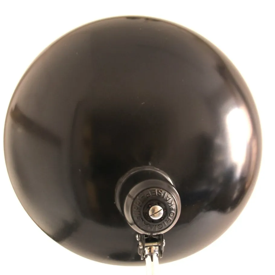 New Pamono German Bauhaus Black Metal Model 6631 Desk Lamp by Christian Dell for Kaiser Idell, 1930s