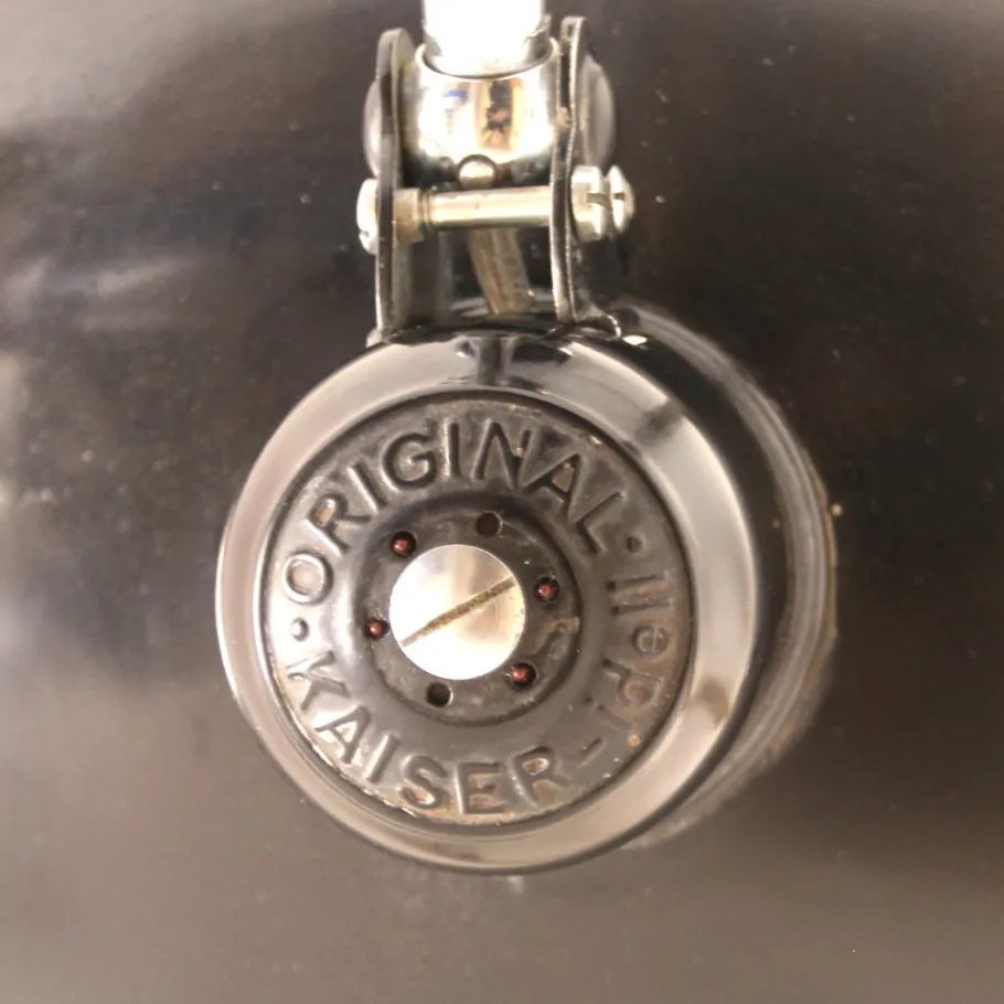 New Pamono German Bauhaus Black Metal Model 6631 Desk Lamp by Christian Dell for Kaiser Idell, 1930s