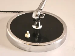 New Pamono German Bauhaus Black Metal Model 6631 Desk Lamp by Christian Dell for Kaiser Idell, 1930s