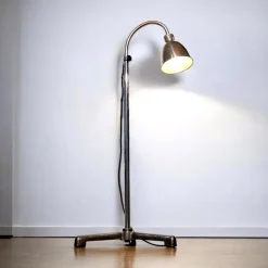 Clearance Pamono German Bauhaus Modern Floor Lamp by Christian Dell for Bünte & Remmler (BuR), 1930s, Flexible Reading Lamp