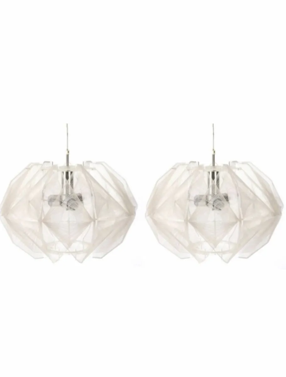 Discount Pamono German Ceiling Lamps by Paul Secon for Sompex, 1960s, Set of 2