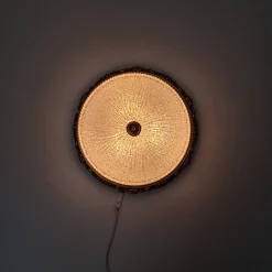 Discount Pamono German Ceiling Light in Crystal and Brass from Kaiser-Leuchten, 1960s