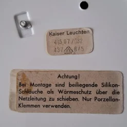 Discount Pamono German Ceiling Light in Crystal and Brass from Kaiser-Leuchten, 1960s