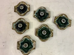 Hot Pamono German Ceramic Wall Light Sconces from Hustadt Leuchten, 1960s