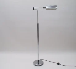 Best Pamono German Chrome Swivel Floor Lamp, 1970s