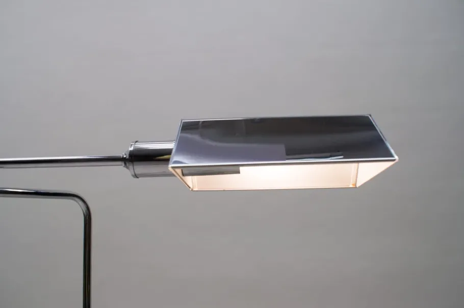 Best Pamono German Chrome Swivel Floor Lamp, 1970s