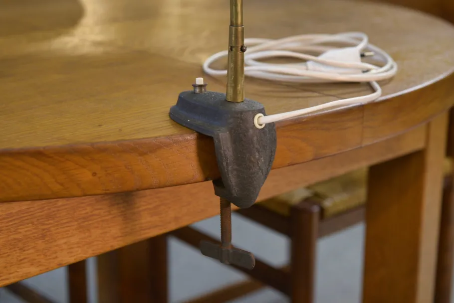 Discount Pamono German Desk Clamp Lamp, 1960s