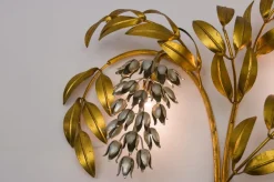 Online Pamono German Gilt Metal Palm Tree Sconce from Hans Kögl, 1970s