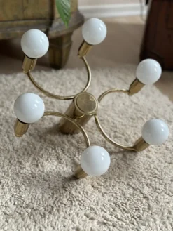 Discount Pamono German Gold Metal Ceiling Lamp, 1980s