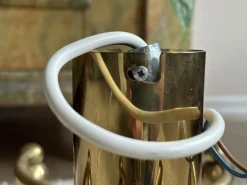 Discount Pamono German Gold Metal Ceiling Lamp, 1980s